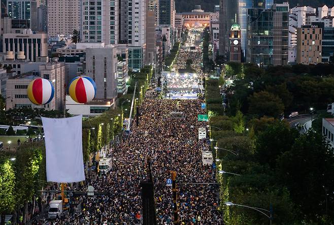서울 광화문 집회 현장.[게티이미지뱅크]