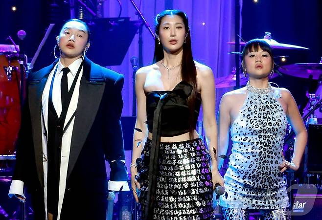 오드리 누나(왼쪽부터), 이재, 레이 아미ⓒ AFP=뉴스1