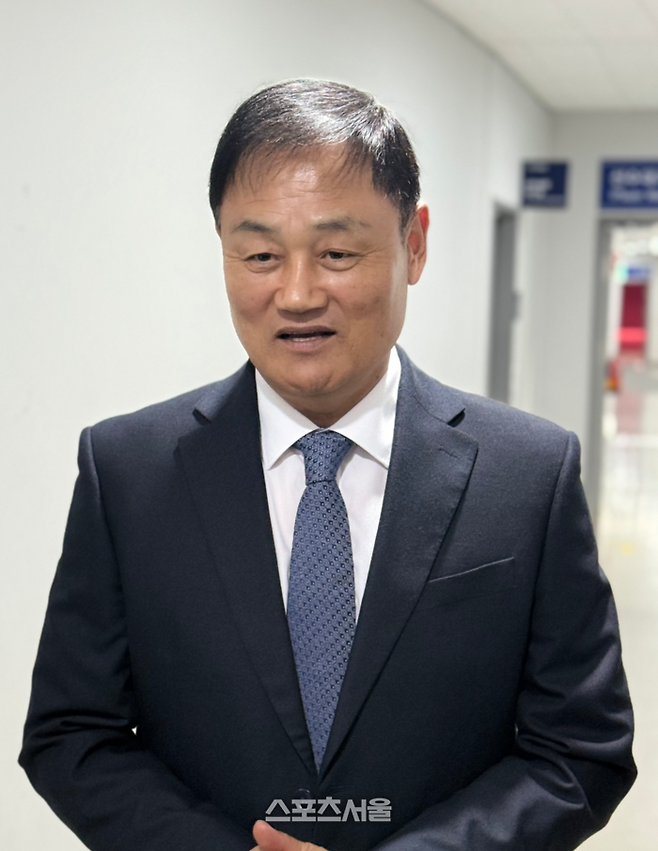 용인 최윤겸 감독. 용인 | 정다워 기자