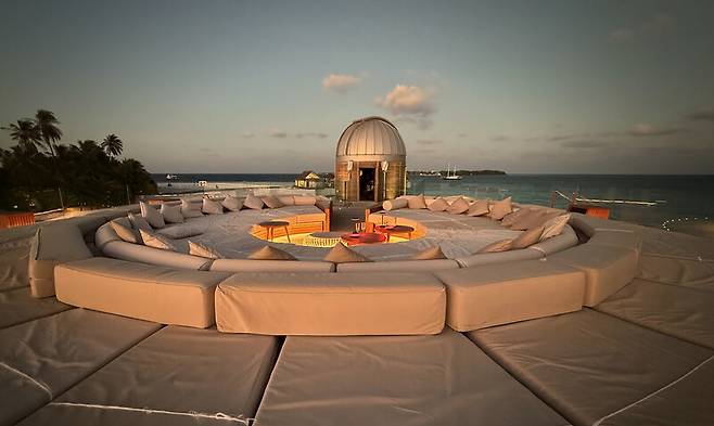 ‘아난타라 키하바 몰디브 빌라’에 있는 별 투어 장소. 박미향 기자