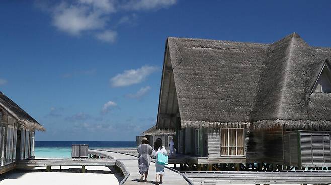 몰디브는 리조트마다 스파 시설이 있다. 박미향 기자