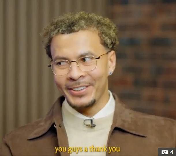 토트넘을 방문해 인터뷰하는 델리 알리. /사진=더선 갈무리