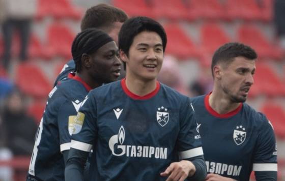 즈베즈다 수비수 설영우. /사진=즈베즈다 공식 SNS