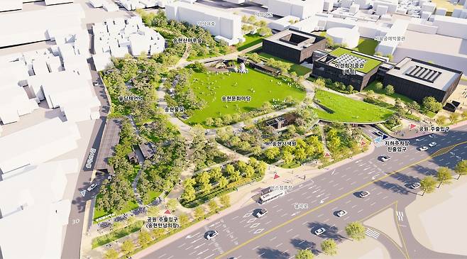 송현문화공원 예상 조감도 [서울시 제공. 재판매 및 DB 금지]