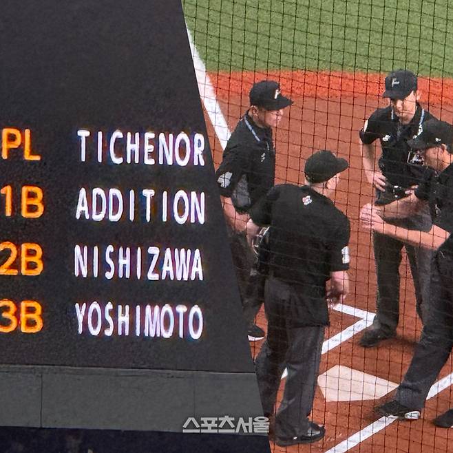 WBC 평가전 일본 vs 오릭스전. 한국전과 달리 외국인 심판이 2명 배치됐다. 그것도 1명은 주심으로 나선다. 오사카 | 박연준 기자 duswns0628@sportsseoul.com