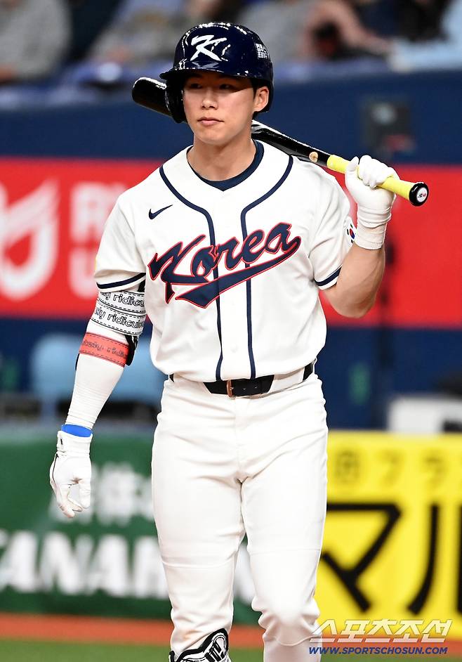 2일 일본 오사카 교세라돔에서 열린 WBC(월드베이스볼클래식) 한국 대표팀과 한신 타이거즈의 경기, 6회초 타석에 나선 김혜성의 모습. 오사카(일본)=허상욱 기자wook@sportschosun.com/2026.03.02/