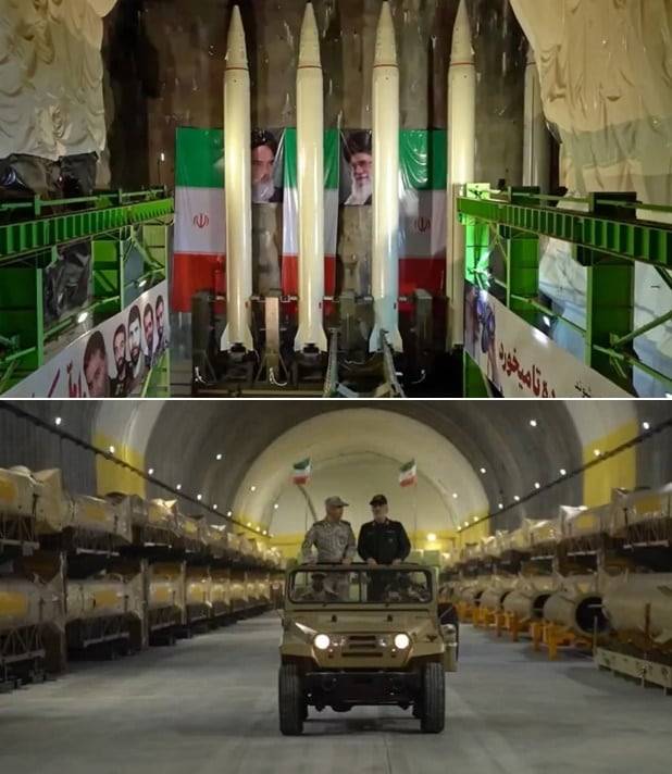이란이 과거 공개한 지하 무기 터널./ 엑스
