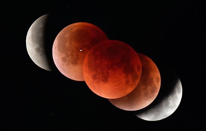 2025년 9월 8일의 개기월식. 한국천문연구원 제공