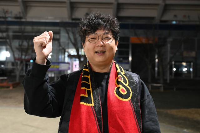 송수빈 경남FC 서포터즈 ‘아브’ 회장./김태형 기자/