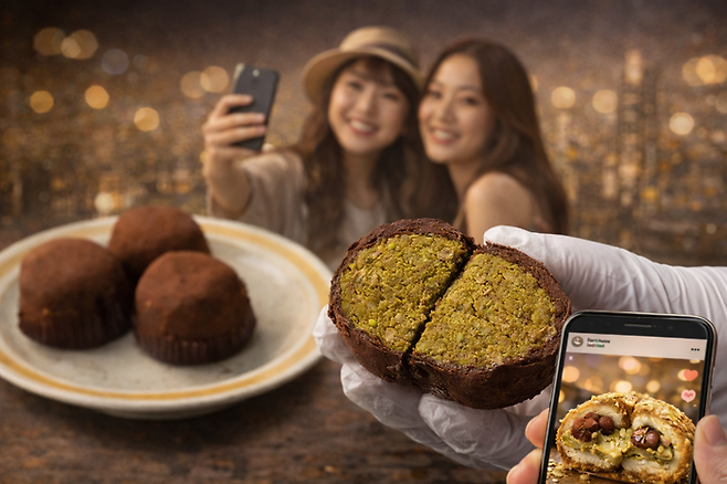 외식·가공식품 물가는 꾸준히 상승하는데 두쫀쿠를 비롯한 소액 프리미엄 소비는 일상화되고 있다. <이미지=생성형AI>