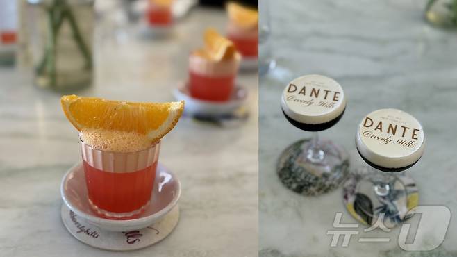 단테를 대표하는 칵테일ⓒ 뉴스1 윤슬빈 관광전문기자