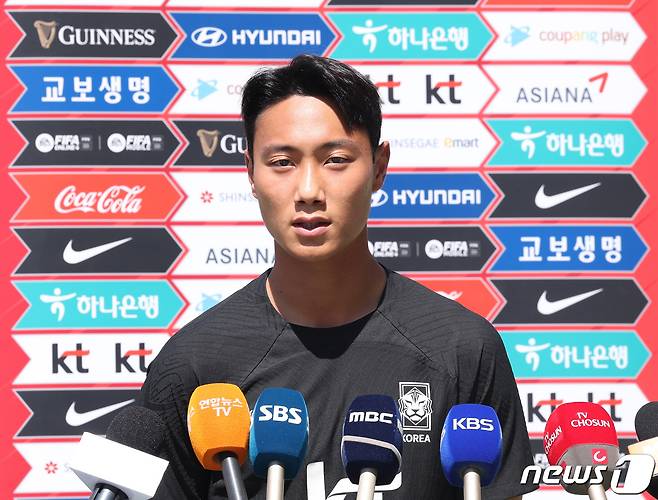 축구 국가대표 미드필더 백승호. ⓒ 뉴스1 신웅수 기자