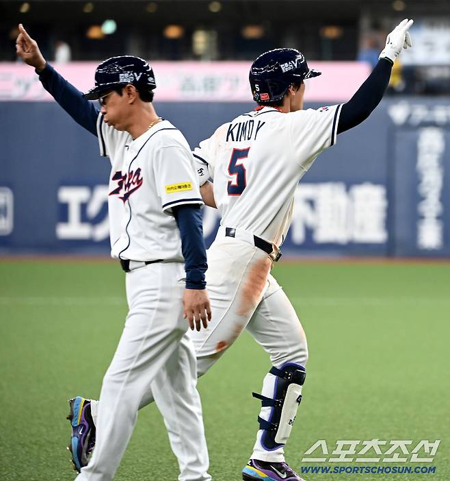 오랜만에 선보인 김도영의 홈런 세리머니