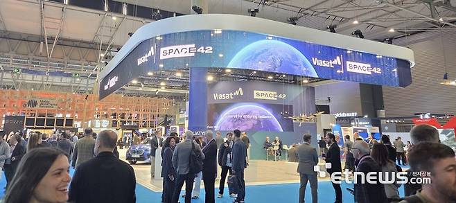 MWC26 전시장 내 스페이스42 부스