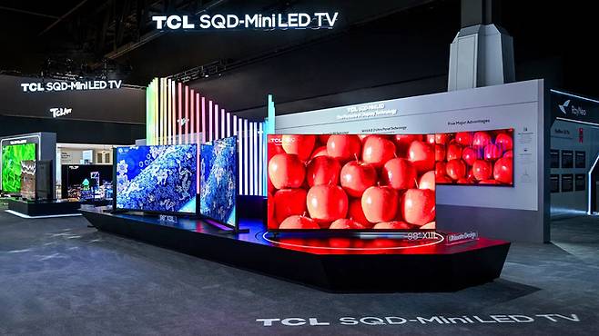 TCL의 SQD(Super Quantum Dot)를 탑재한 미니 LED TV