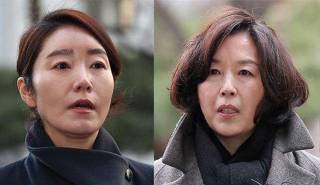 경찰은 지난달 5일 '1억원 공천 헌금' 의혹을 받고 있는 강선우 무소속 의원(왼쪽)과 김경 전 서울시의원에 대해 구속영장을 신청했다. 뉴스1