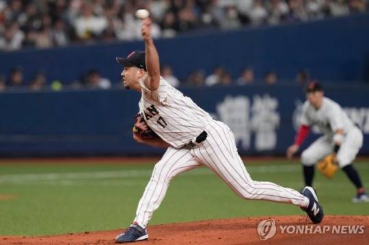 오릭스전에 등판한 기쿠치 유세이 / 사진=연합뉴스