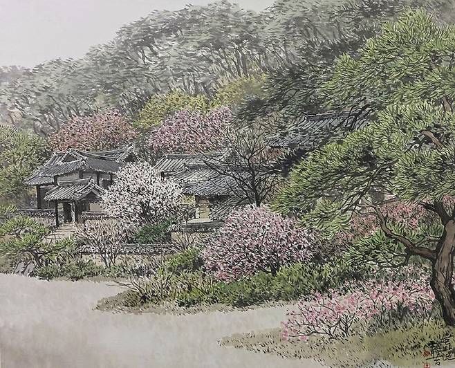 오용길 봄의 기운 '고택' *재판매 및 DB 금지