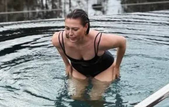 휴가를 즐기는 마리아 샤라포바. /사진=더선 갈무리