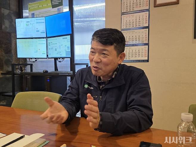 지난달 24일 용인 기흥구에 위치한 지필로스 본사에서 '시사위크'와 만난 박가우 지필로스 대표는 이제 재생에너지를 국내외적으로 확대하는 기조가 커지고 있어 수소 업계에 봄바람이 불 것으로 다들 기대하고 있다고 전했다./ 사진=박설민 기자