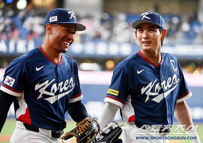3일 일본 오사카 교세라돔에서 열린 WBC(월드베이스볼클래식) 한국과 오릭스 버팔로스의 경기. 이정후와 저마이 존스가 발걸음을 옮기고 있다. 오사카(일본)=허상욱 기자wook@sportschosun.com/2026.03.03/