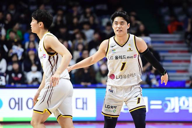 LG 유기상. 사진제공=KBL