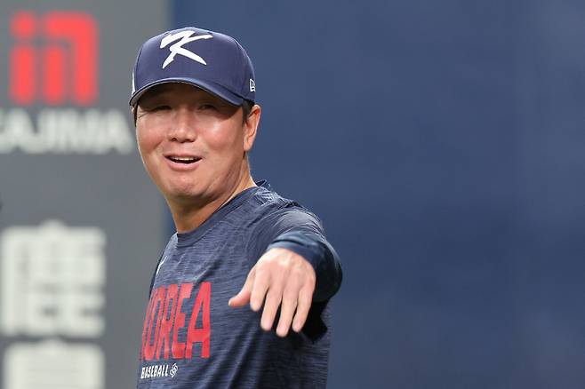 미소 보이는 류지현 감독. 연합뉴스