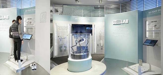 골프화 브랜드 풋조이(FJ)가 국내에 도입한 골프화 피팅 시스템 '핏랩(FitLAB)'.