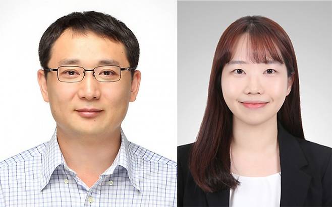 왼쪽부터 곽민석 국립부경대 화학과 교수, 김규린 연구원. 한국연구재단 제공