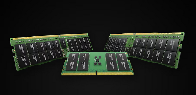 삼성전자 DDR5 D램 모듈 이미지(사진=삼성전자)