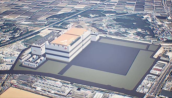 SK하이닉스가 청주에 건설하는 ‘P&T 7’ 조감도. (SK하이닉스 제공)