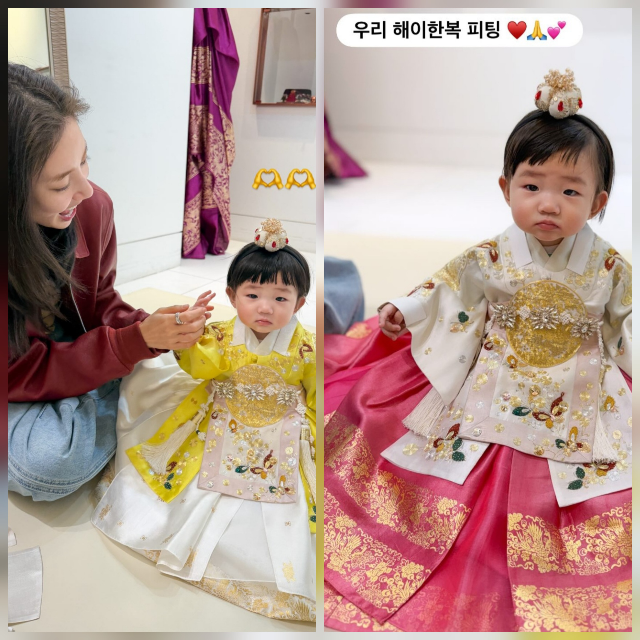 손담비가 딸 해이 양의 돌잔치 준비 근황을 공개했다.사진=손담비 sns