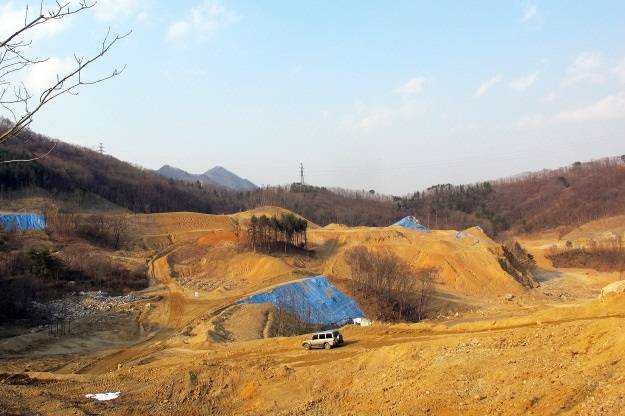 ▲2014년 강원도 홍천군 의 한 골프장 건설 풍경.(자료사진) ⓒ함께사는길