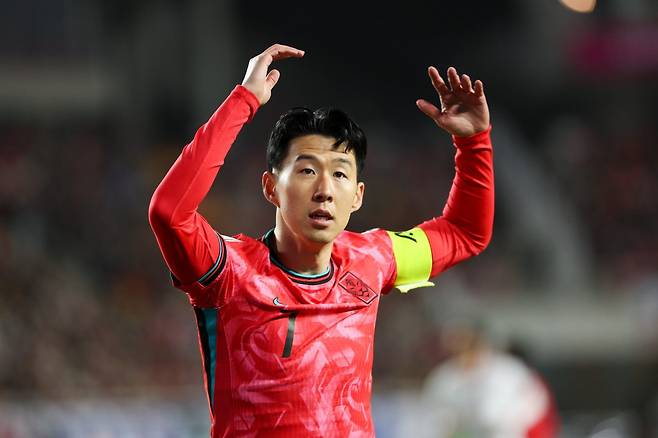 한국대표팀 주장 손흥민에겐 북중미 대회가 마지막 월드컵이다. 4회 연속 공격포인트와 함께 8강 이상의 성적을 바라본다. 사진제공|대한축구협회