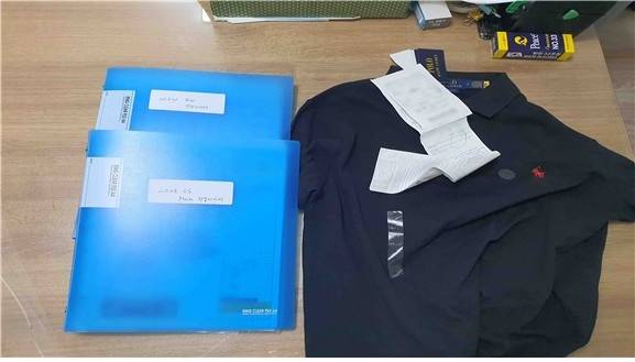범행에 사용한 폴로 의류 견본 [인천본부세관 제공. 재판매 및 DB 금지]