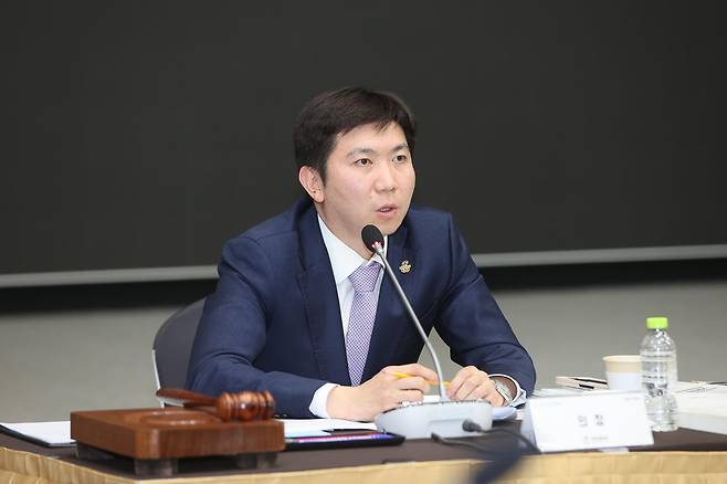 대의원총회에서 이야기하는 유승민 대한체육회장 [대한체육회 제공. 재판매 및 DB 금지]