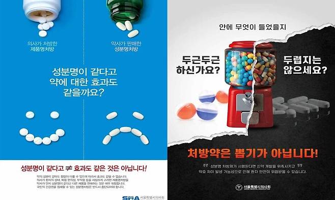 약사의 미래를 준비하는 모임(약준모)는 서울시의사회가 진행한 성분명처방 관련 옥외광고에 대해 보건복지부와 공정거래위원회에 고발조치를 했다고 밝혔다. 약준모가 제출한 증거자료. 약준모 제공.
