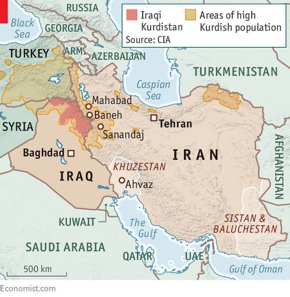 쿠르드족은 이란 북서부와 이라크 북동부, 튀르키예 서부에 흩어져 살고 있다.&nbsp;