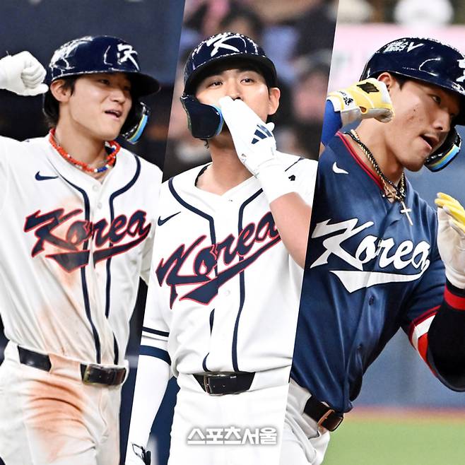대표팀 주축 타자인 김도영, 이정후, 안현민의 모습. 한일전 가장 기대되는 삼총사다. 오사카 | 박진업 기자 upandup@sportsseoul.com