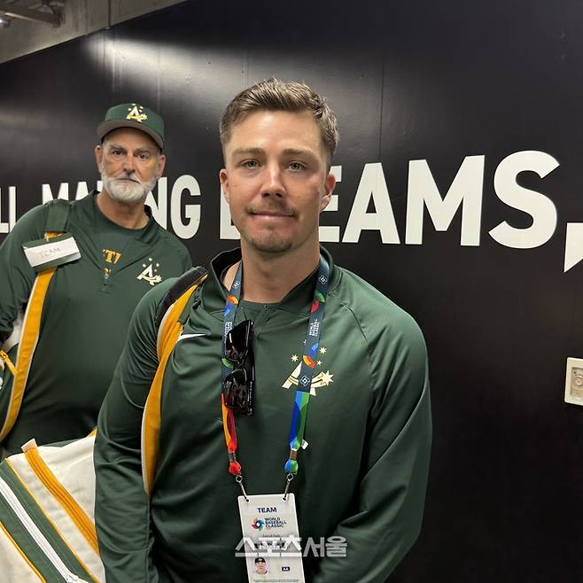 데일이 인터뷰에 임하고 있다. 도쿄 | 박연준 기자 duswns0628@sportsseoul.com