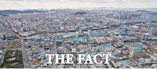 1969년 8월 5일 지정돼 인천 서·남부지역에 조성된 주안국가산업단지. /인천시립박물관