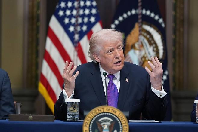 도널드 트럼프 미국 대통령. [워싱턴=AP/뉴시스]