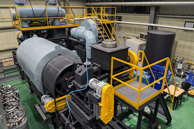 1톤일 급 연속식 열분해 시스템. 생기원 제공