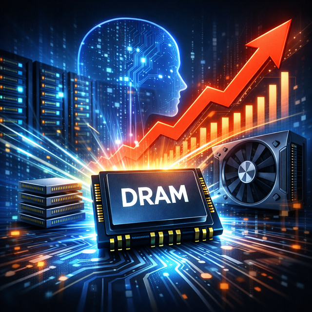 엔비디아의 연례 기술 콘퍼런스 GTC 2026에서 최신 AI 칩 공개로 D램 가격이 최대 70% 가량 상승할 것이라는 전망이 나왔다. 사진은 챗GPT가 그린 일러스트.