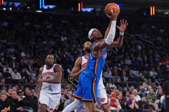 오클라호마시티의 샤이 길저스알렉산더. 사진[AP=연합뉴스]