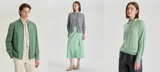 왼쪽부터 닥스남성, 닥스여성 26SS 제품. [사진=LF]