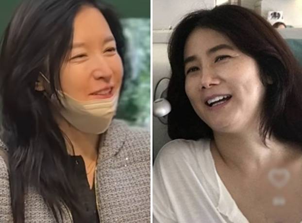 1990년대 연예계를 대표했던 이영애와 심은하의 근황이 잇따라 공개되며 온라인이 들썩이고 있다. 사진=-손미나 SNS, 온라인커뮤니