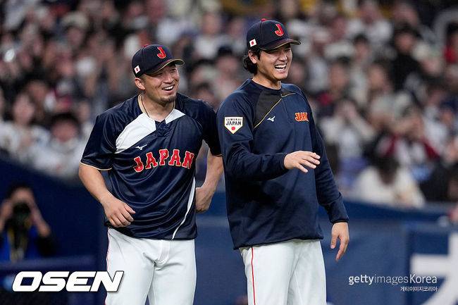 [사진] 일본 대표팀 오타니 쇼헤이와 스즈키 세이야. ⓒGettyimages(무단전재 및 재배포 금지)