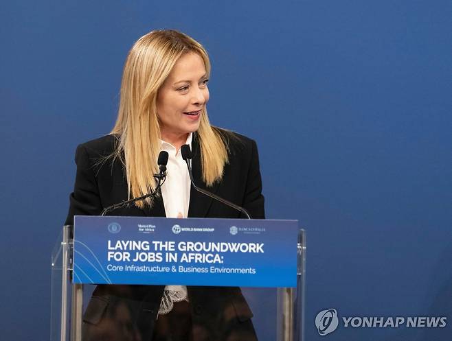 조르자 멜로니 이탈리아 총리 [EPA 연합뉴스 자료사진. 재배포 및 DB 금지]