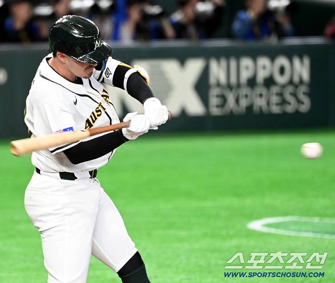 5일 일본 도쿄돔에서 열린 WBC(월드베이스볼클래식) 호주와 대만의 경기. 2회말 타석에 나선 호주 제리드 데일(KIA). 도쿄(일본)=허상욱 기자wook@sportschosun.com/2026.03.05/